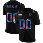 Custom A.Falcons Multi-Color Black 2020 Crucial Catch Vapor Untouchable Limited Stitched Football American Jersey