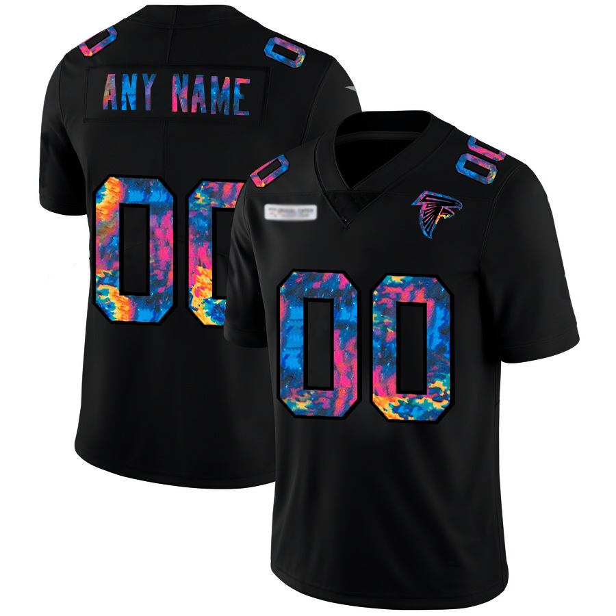 Custom A.Falcons Multi-Color Black 2020 Crucial Catch Vapor Untouchable Limited Stitched Football American Jersey