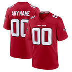 Custom A.Falcons Red Game Stitched Football American Jersey