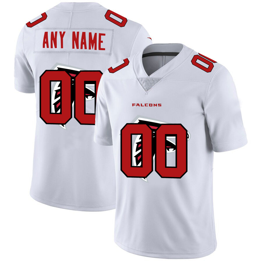 Custom A.Falcons White Team Big Logo Vapor Untouchable Limited Stitched Football American Jersey