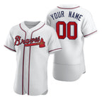 Custom Atlanta Braves White 2020 Stitched Flex Baseball Jersey