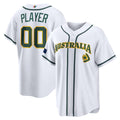Custom Australia Baseball 2026 World Baseball Classic Home Pick-A-Player Jersey - White