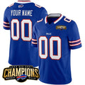Custom B.Bills Active Player Blue 2023 F.U.S.E. AFC East Champions Ptach Stitched Football American Jersey
