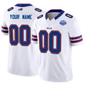 Custom B.Bills Active Player White 2025 F.U.S.E. With Farewell Patch Vapor Untouchable Limited Stitched Football American Jersey