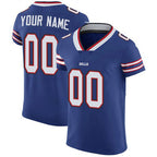 Custom B.Bills Royal Blue Team Color Vapor Untouchable Elite Stitched Football American Jersey