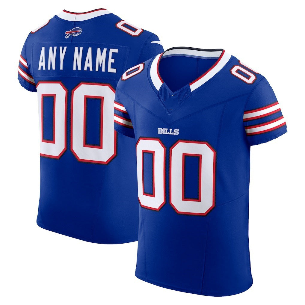 Custom B.Bills Royal Vapor F.U.S.E. Elite Stitched Football American Jersey