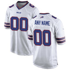 Custom B.Bills White Game Stitched Football American Jersey