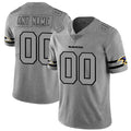Custom B.Ravens 2019 Gray Gridiron Gray Vapor Untouchable Limited Stitched Football American Jersey