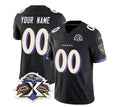 Custom B.Ravens Active Player Black 2023 F.U.S.E With Patch Throwback Vapor Limited Stitched Football American Jersey
