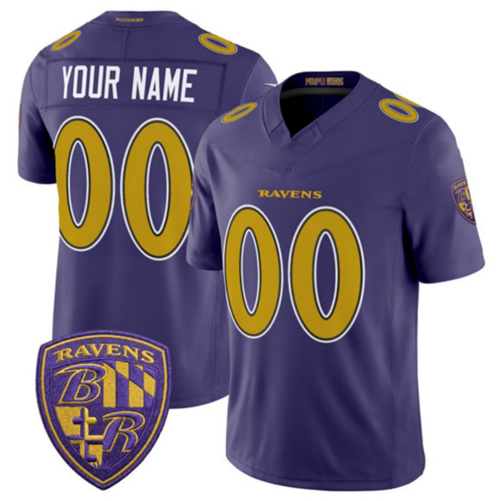Custom Baltimore Ravens Purple 2026 Alternate Vapor F.U.S.E. Limited Football Stitched Jersey