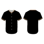 Custom Baseball Jersey Black With Yellow Purple Yellow Piping- Design Your Own Stitched Jerseys
