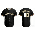 Custom Baseball Jersey Black With Yellow Purple Yellow Piping- Design Your Own Stitched Jerseys