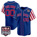 Custom Boston Red Sox America 250 Edition Vapor Premier Limited Royal Stitched Baseball Jersey