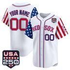 Custom Boston Red Sox America 250 Edition Vapor Premier Limited White Stitched Baseball Jersey