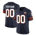 Custom C.Bears Active Player 2023 F.U.S.E. Navy Throwback Limited Stitched Football American Jersey