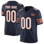 Custom C.Bears Active Player Navy 2025 F.U.S.E. With VMH Patch Vapor Untouchable Limited Stitched Football American Jersey