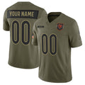 Custom C.Bears Active Player Olive 2025 F.U.S.E. Salute to Service Limited Stitched Football American Jersey