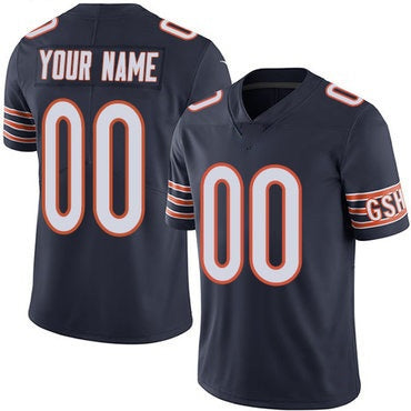 Custom C.Bears Navy Blue Vapor Untouchable Player Limited Stitched Football American Jersey