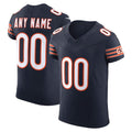 Custom C.Bears Navy Vapor F.U.S.E. Elite Stitched Football American Jersey