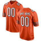 Custom C.Bears Orange Alternate Game Limited Stitched Football American Jersey
