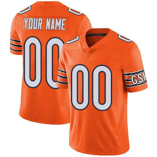 Custom C.Bears Orange Alternate Vapor Untouchable Limited Stitched Football American Jersey