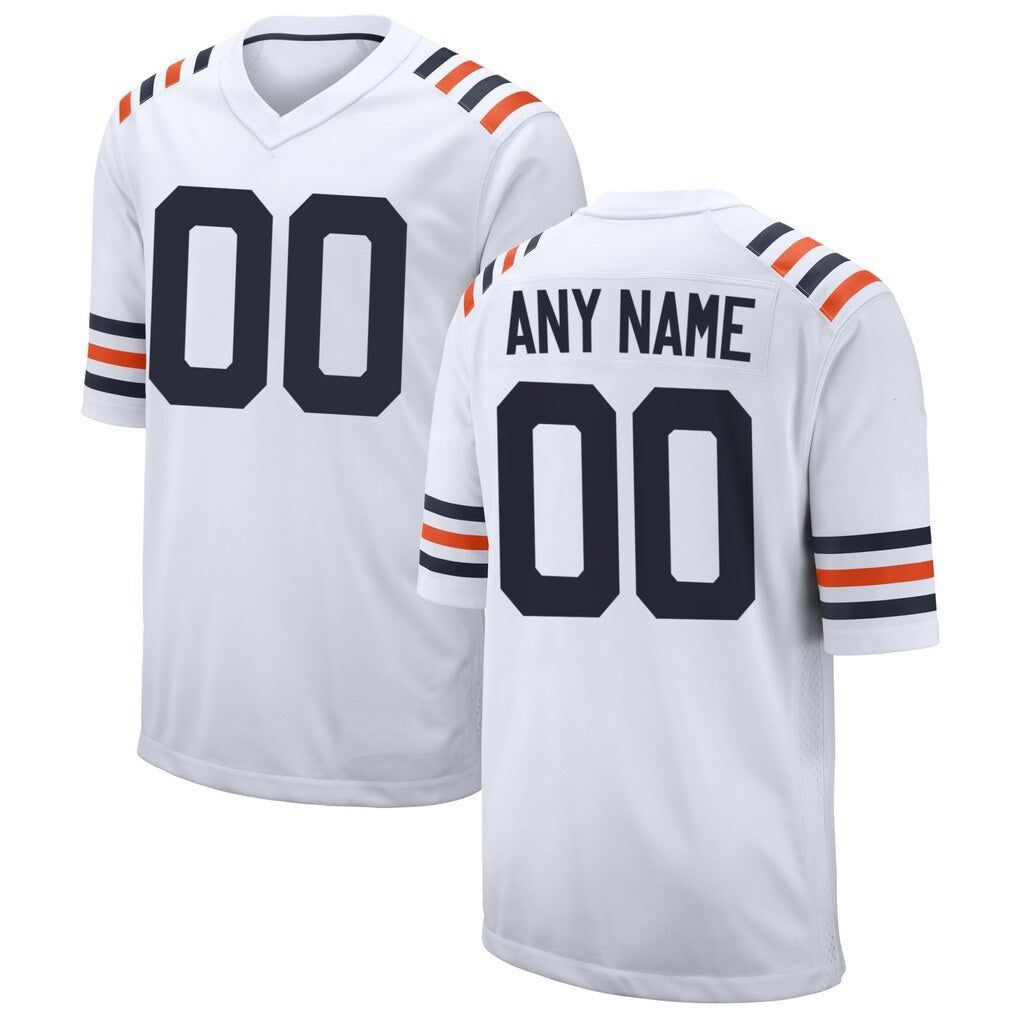 Custom C.Bears White 2019 Alternate Classic Game Stitched Football American Jersey