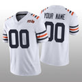 Custom C.Bears White Alternate Classic Limited 100th Season Stitched Football American Jersey