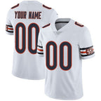 Custom C.Bears White Vapor Untouchable Player Limited Stitched Football American Jersey