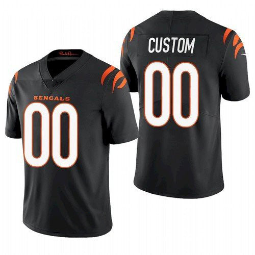 Custom C.Bengals 2021 Black Vapor Untouchable Limited Stitched Football American Jersey