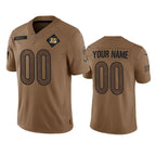 Custom C.Bengals Active Player 2023 Brown Salute To Service Limited Stitched Football American Jersey