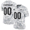 Custom C.Bengals Active Player 2024 F.U.S.E Arctic Camo Salute To Service Limited Stitched Football American Jersey