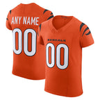 Custom C.Bengals Orange Alternate Vapor F.U.S.E. Elite Stitched Football American Jersey