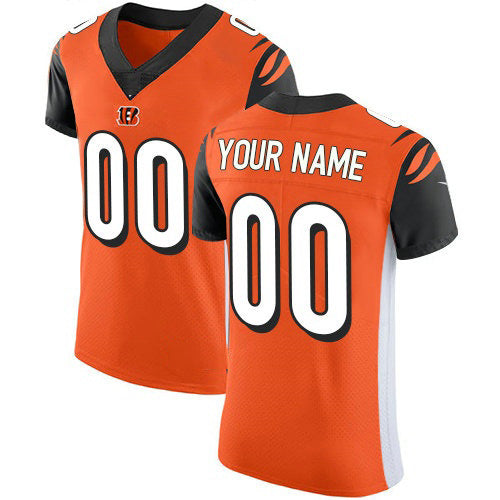 Custom C.Bengals Orange Alternate Vapor Untouchable Elite Stitched Football American Jersey