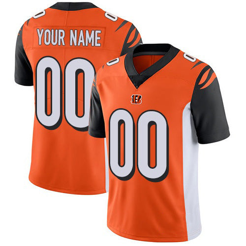Custom C.Bengals Orange Vapor Untouchable Player Limited Stitched Football American Jersey