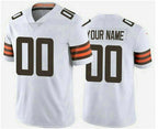 Custom C.Browns 2020 New White Team Color Vapor Untouchable Limited Stitched Football American Jersey
