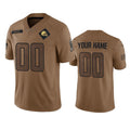 Custom C.Browns Active Player 2023 Brown Salute To Service Limited Stitched Football American Jersey