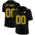 Custom C.Browns Black Leopard Print Fashion Vapor Limited Stitched Football American Jersey