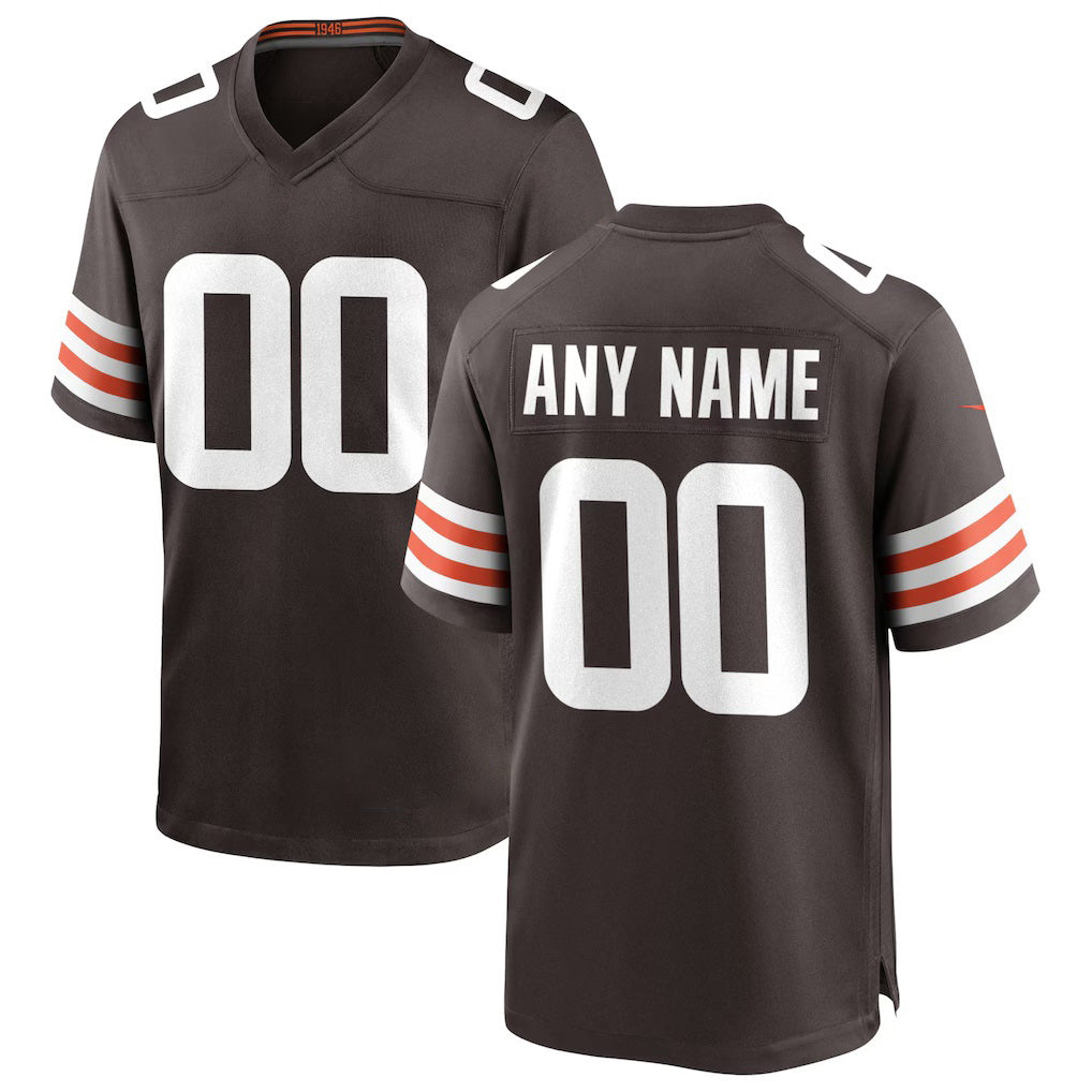 Custom C.Browns Brown Game Stitched Football American Jersey