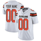 Custom C.Browns White Vapor Untouchable Player Limited Stitched Football American Jersey