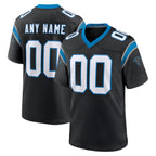 Custom C.Panthers Black Game Stitched Football American Jersey