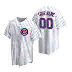 Custom Chicago Cubs White Stitched Cool Base Home Baseball Jersey