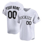 Custom Colorado Rockies White Home Limited Baseball Jersey