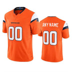 Custom D.Broncos Active Player Orange 2024 F.U.S.E. Vapor Limited Stitched Football American Jersey