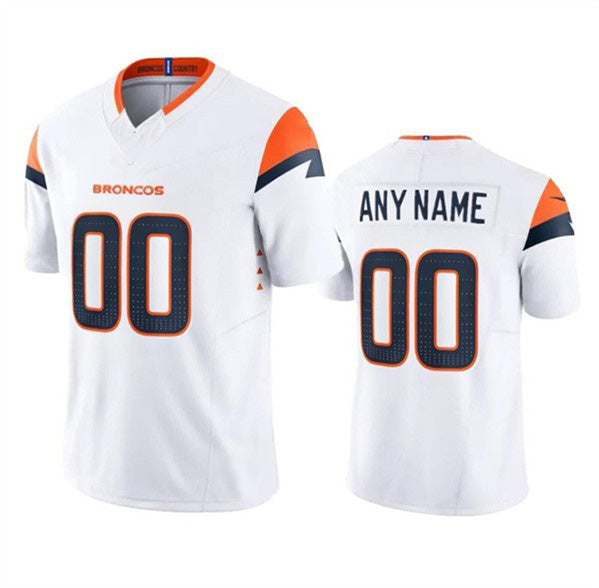 Custom D.Broncos Active Player White 2024 F.U.S.E. Vapor Limited Stitched Football American Jersey