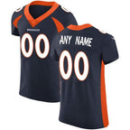 Custom D.Broncos Blue Vapor Untouchable Elite Stitched Football American Jersey