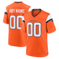 Custom D.Broncos Orange Mile High Collection Game Stitched Football American Jersey