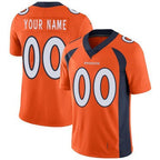 Custom D.Broncos Orange Vapor Untouchable Player Limited Stitched Football American Jersey