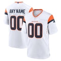Custom D.Broncos White Mile High Collection Game Stitched Football American Jersey