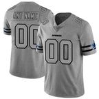 Custom D.Cowboys 2019 Gray Gridiron Gray Vapor Untouchable Limited Stitched Football American Jersey