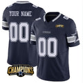 Custom D.Cowboys Active Player Navy 2023 F.U.S.E. NFC East Champions Patch Stitched Football American Jersey